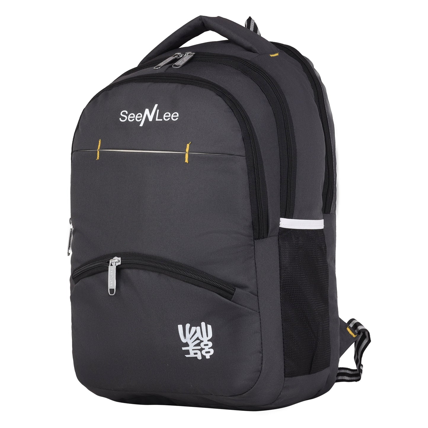 SeeNLee Urban Minimalist 28L Backpack - Professional Series for School, College & Office (Graphite Black)