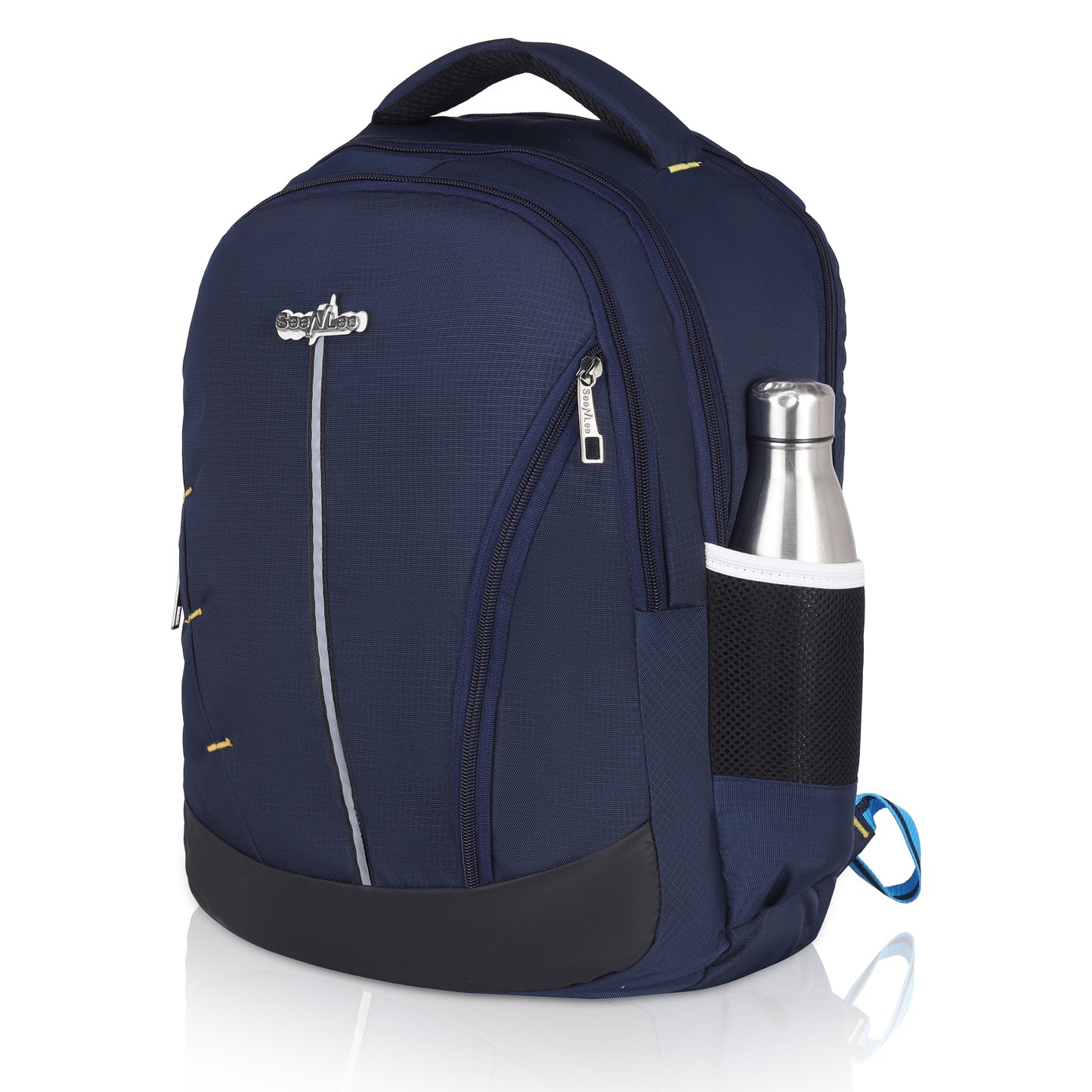 SeeNLee Metropolitan Series | 32L Professional Laptop Backpack | Premium Business Bag for Men with Ergonomic Design (Navy Blue)