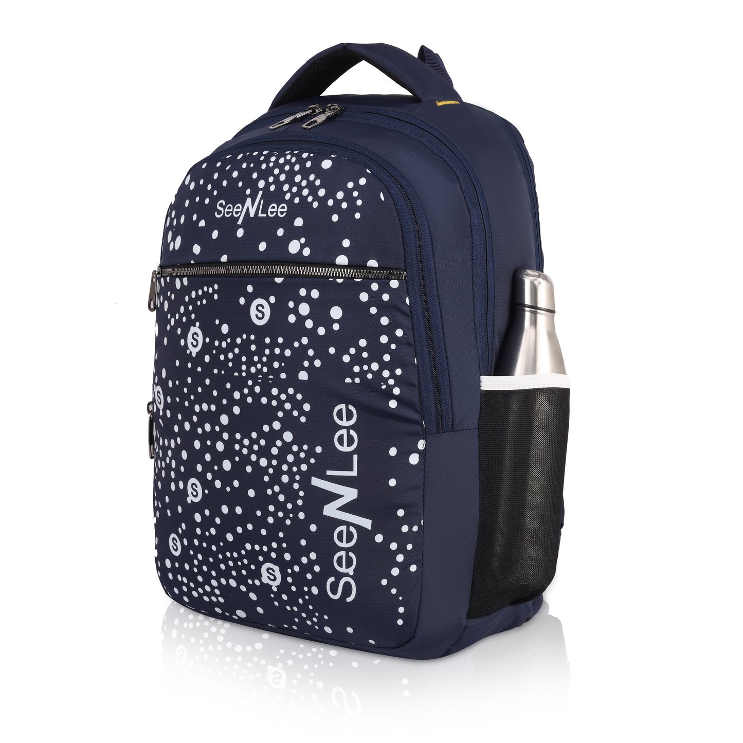 SeeNLee Night Sky 21L Smart Tech Backpack - Premium Navy Speckled Design with Professional Appeal