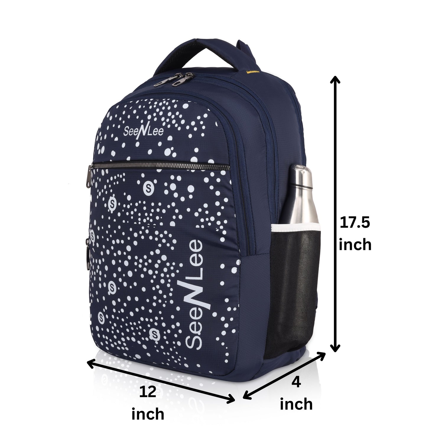 SeeNLee Night Sky 21L Smart Tech Backpack - Premium Navy Speckled Design with Professional Appeal