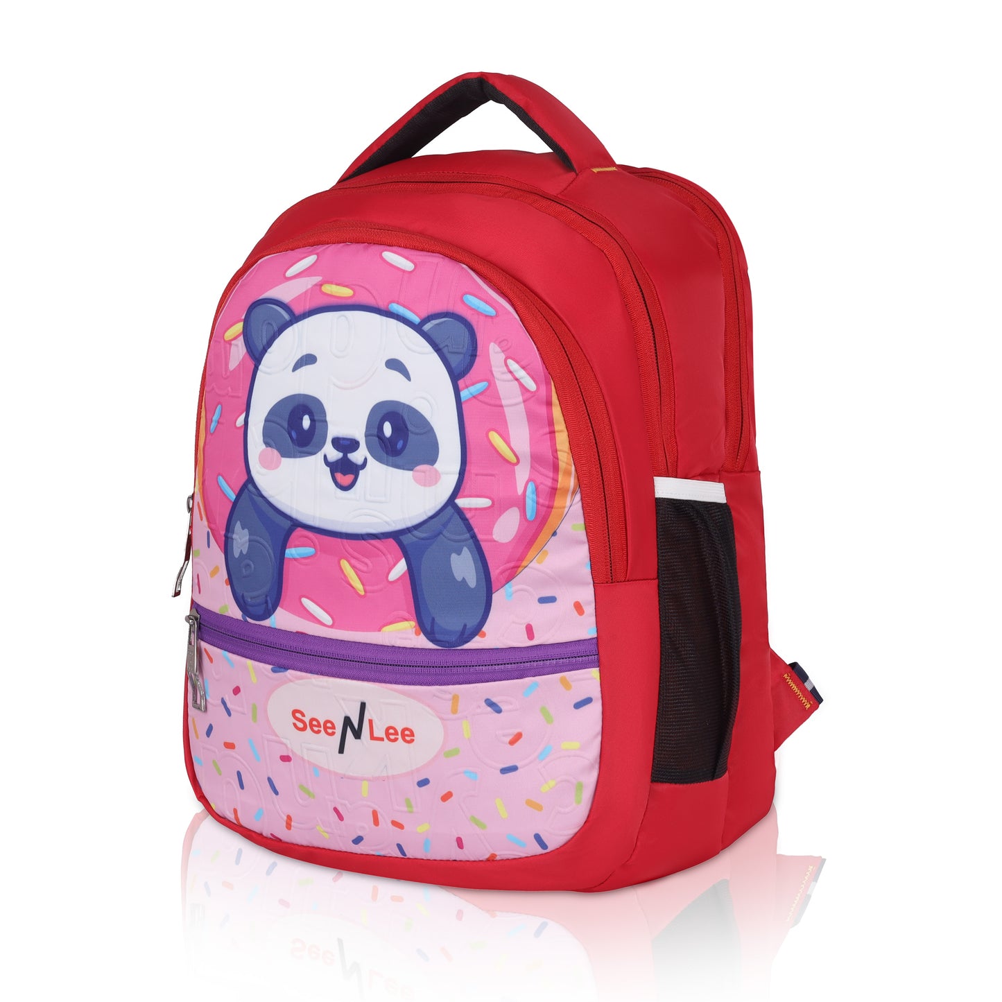 SeeNLee 16L Sweet Panda Girls Backpack - Kawaii School Bag | Ages 5-11 with Ergonomic Support