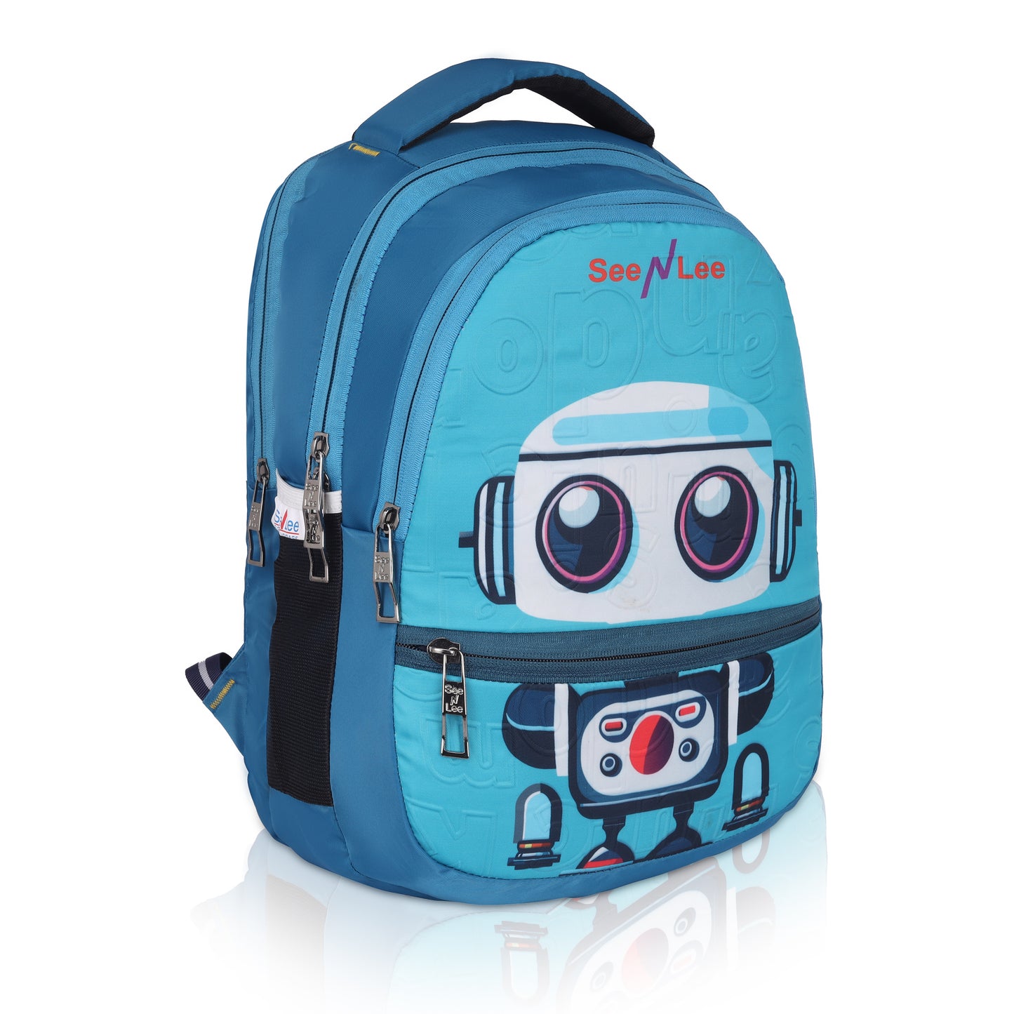 SeeNLee 16L Tech Bot Kids Backpack - Cool Robot School Bag | Ages 5-11 with Ergonomic Design