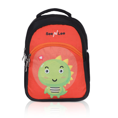 SeeNLee 16L Dinosaur Kids Backpack - Cute School Bag with Ergonomic Design | Ages 5-11