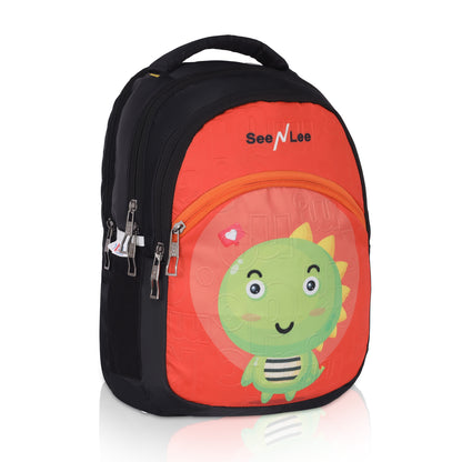 SeeNLee 16L Dinosaur Kids Backpack - Cute School Bag with Ergonomic Design | Ages 5-11