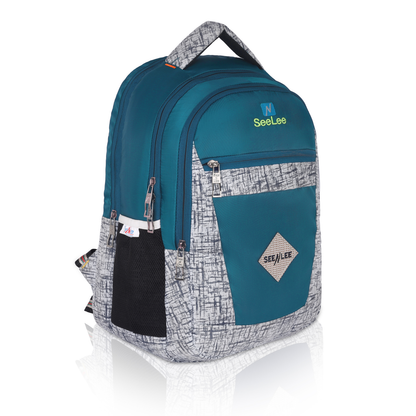 SeenLee Maze Runner 21L Backpack - Urban Series | Smart Tech School & Travel Backpack with Geometric Pattern