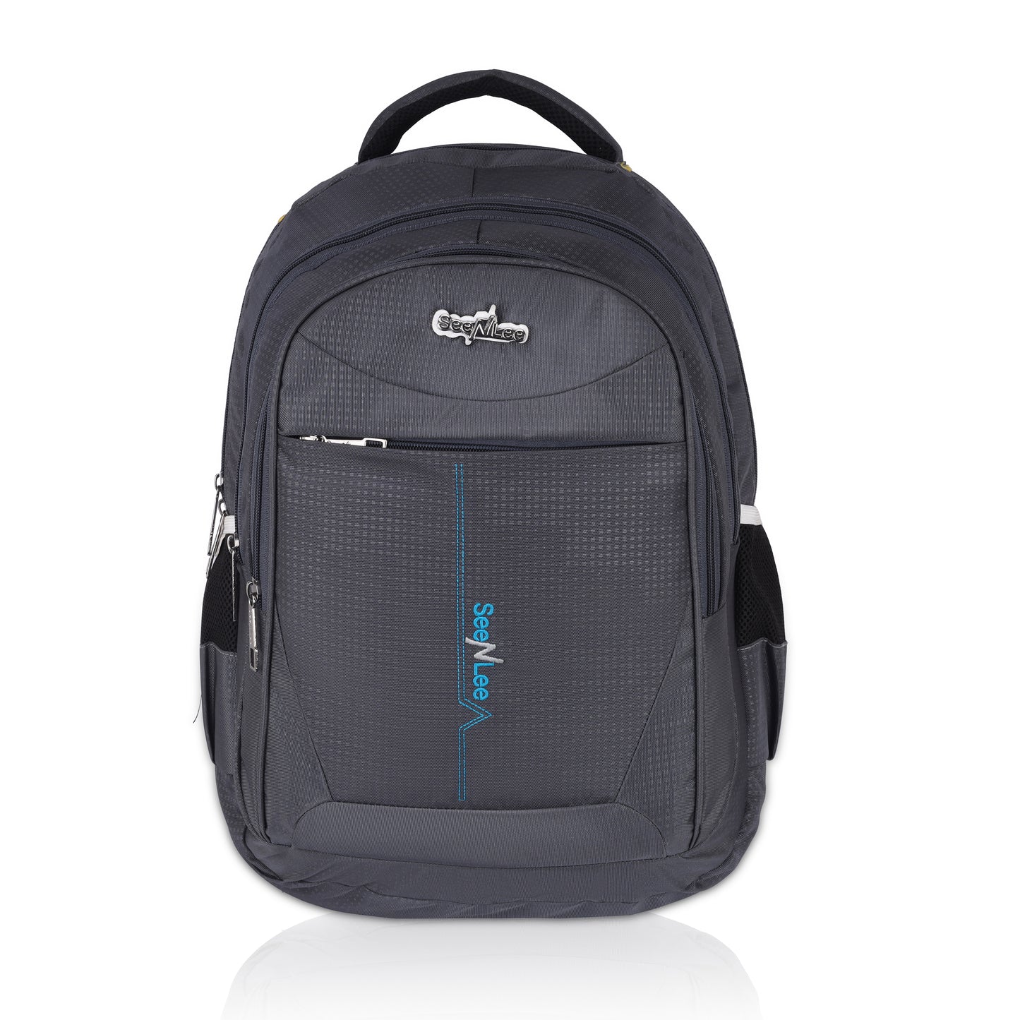 SeeNLee Pulse Series | 34L Professional Backpack | Multi-Purpose Laptop Bag with Enhanced Comfort (Charcoal Grey-Blue)