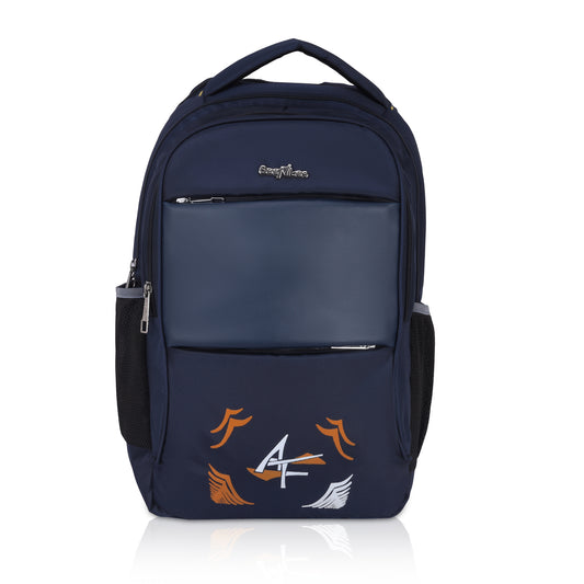 Title: SeeNLee Aero Sport Series | 28L Fashion Backpack | Urban Laptop Bag with Designer Wing Motif (Navy Blue)