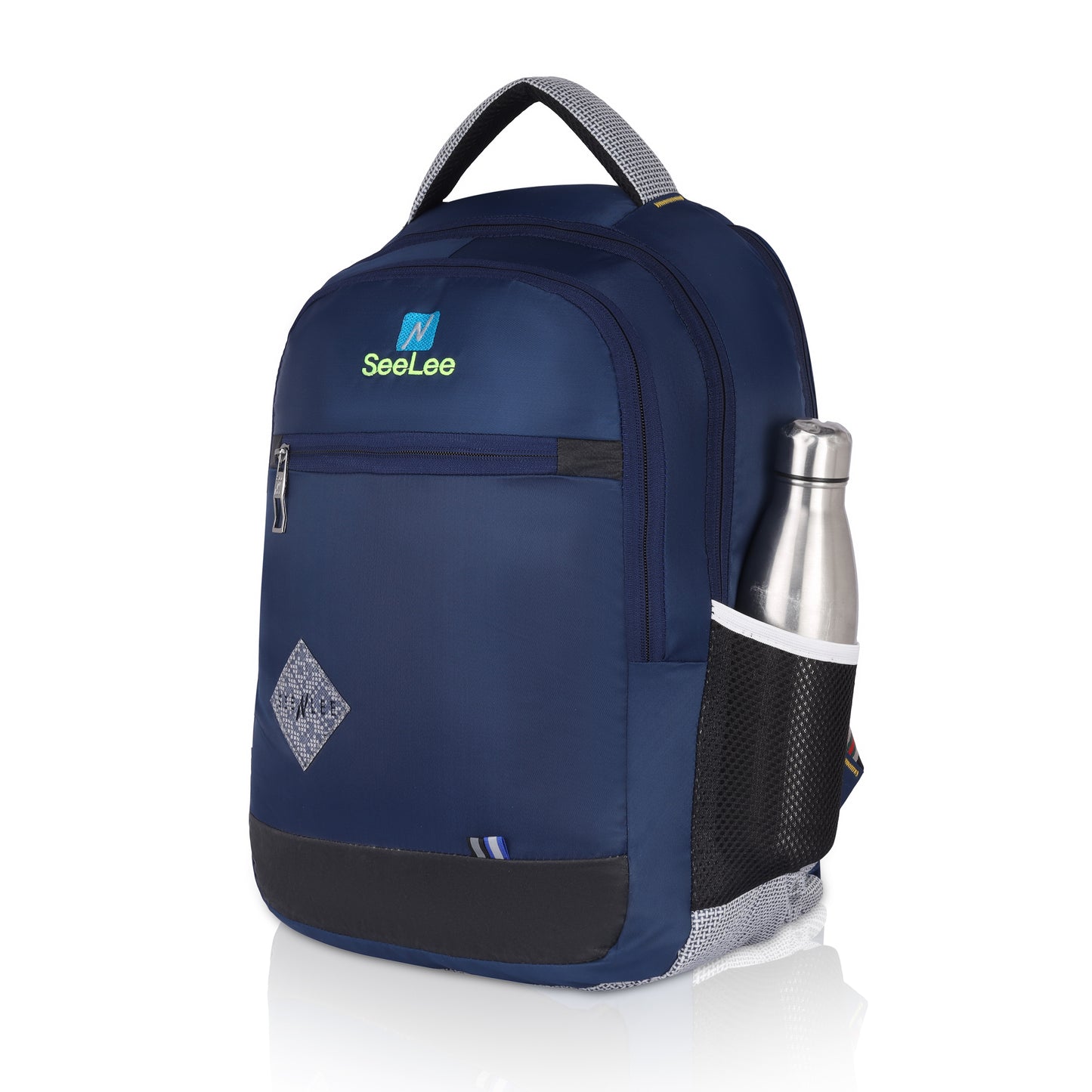 SeeNLee Metro Lite Series | 25L Compact Backpack | Essential Student & Office Bag with Premium Protection (Navy-Black)