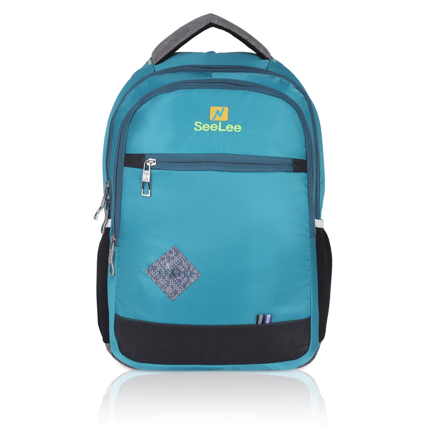 SeeNLee Aqua Pro Series | 25L Urban Backpack | Versatile Student & Travel Bag with Premium Features (Turquoise-Grey)