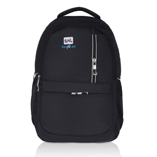 SeeNLee Metro Classic Series | 28L Professional Backpack | Urban Daily Carry with Minimalist Design (Classic Black)