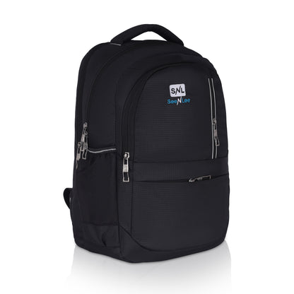 SeeNLee Metro Classic Series | 28L Professional Backpack | Urban Daily Carry with Minimalist Design (Classic Black)