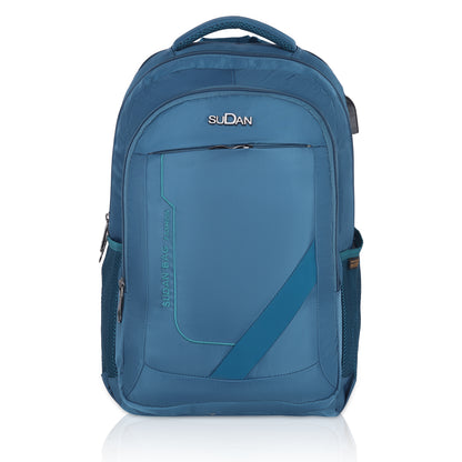 Sudan BAG Fashion | B-405 Night Black | Urban Tech Series | Modern Commuter Pack (AIRPORT BLUE)