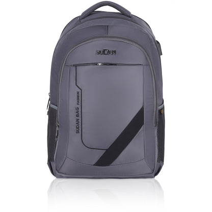 Sudan BAG Fashion | B-405 Night Black | Urban Tech Series | Modern Commuter Pack (GREY)