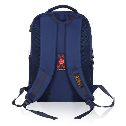 Sudan BAG Fashion | B-405 Night Black | Urban Tech Series | Modern Commuter Pack (BLUE)