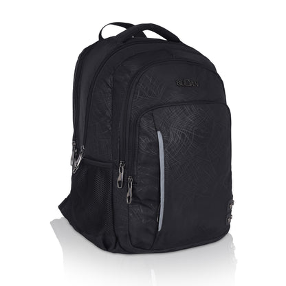 Sudan Edge Pro Backpack | E-303 Deep Black | Professional Series | Executive Daypack (BLACK)