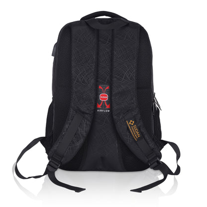 Sudan Edge Pro Backpack | E-303 Deep Black | Professional Series | Executive Daypack (BLACK)