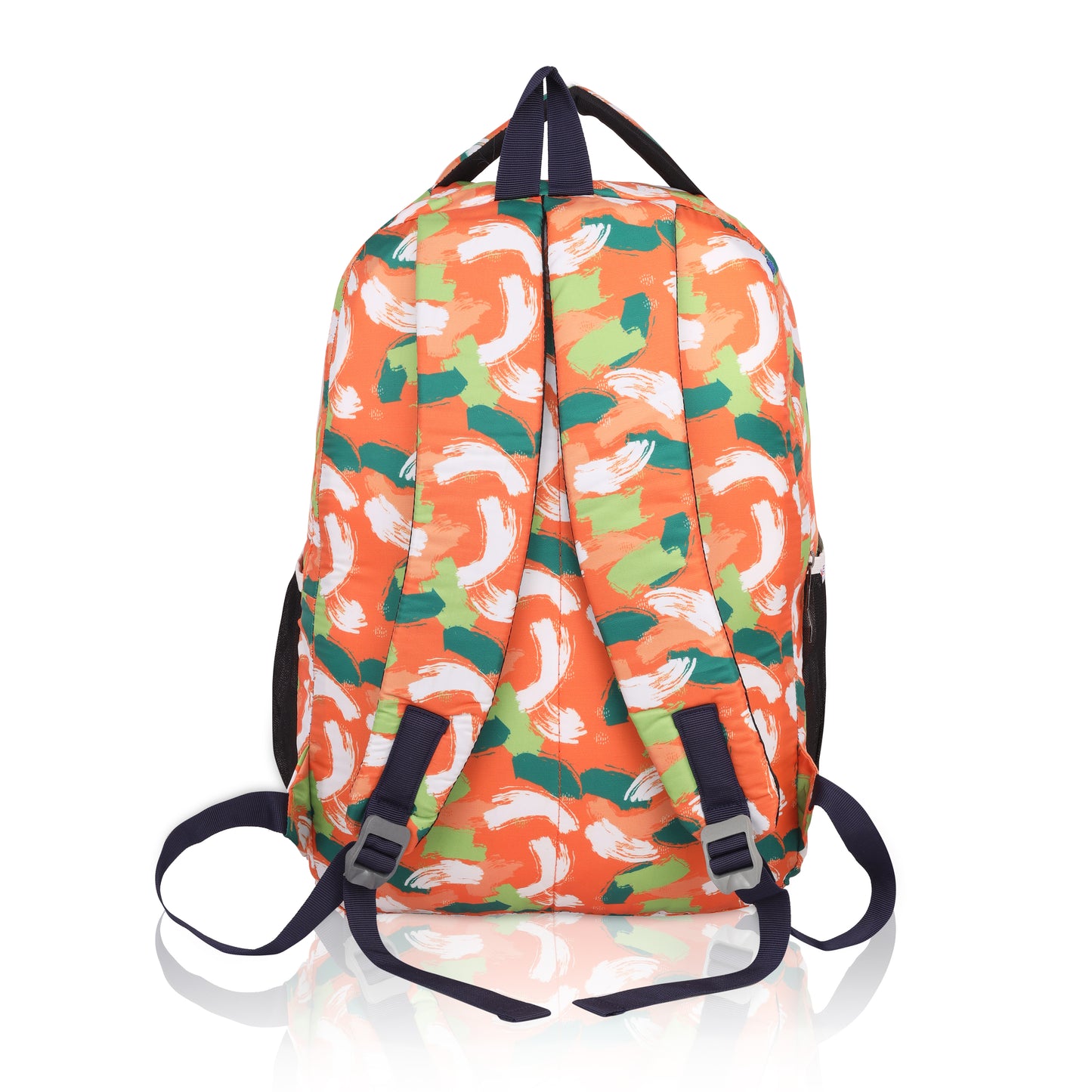 Cute Panda Backpack | Orange Floral Kids School Bag with Bottle Holder | Waterproof Children's Rucksack - Ages 3-8 Years