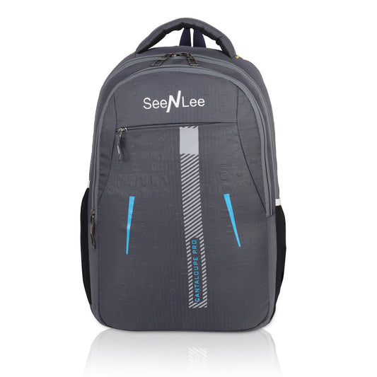 SeeNLee AeroLite 21L Smart Backpack - Ultra-Lightweight Series for School, College & Urban Life (Grey)