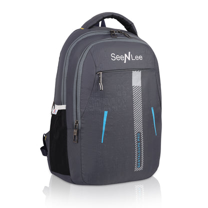 SeeNLee AeroLite 21L Smart Backpack - Ultra-Lightweight Series for School, College & Urban Life (Grey)