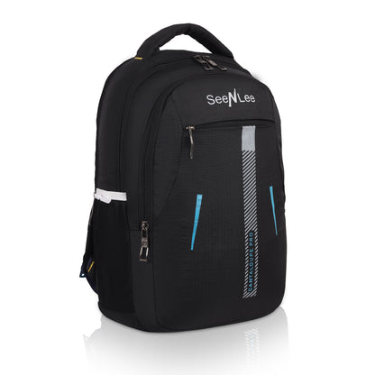 SeeNLee AeroLite 21L Smart Backpack - Ultra-Lightweight Series for School, College & Urban Life (Black)