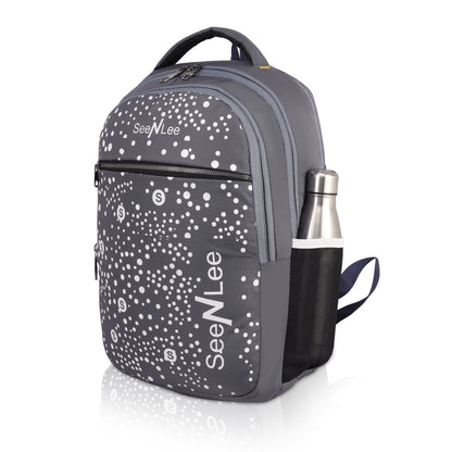 SeeNLee Cosmos 21L Smart Tech Backpack - Modern Speckled Design with Dual-Tone Aesthetics