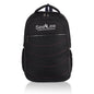 SeeNLee Executive Wave 21L Smart Tech Backpack - Professional Black with Pink Accent Stitching