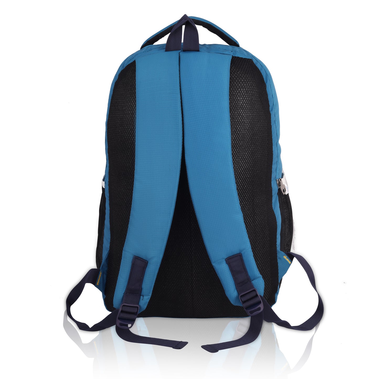 SeeNLee Ocean Wave 21L Smart Tech Backpack - Sky Blue Professional with Gold Wave Stitching