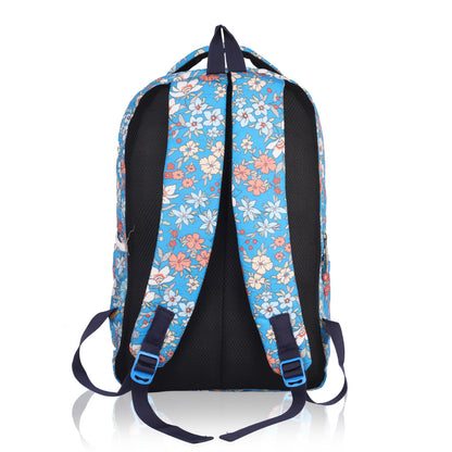 SeeNLee Sky Bloom 25L Smart Fashion Backpack - Floral Print Women's Daypack for College, Work & Travel | Stylish Laptop Bag