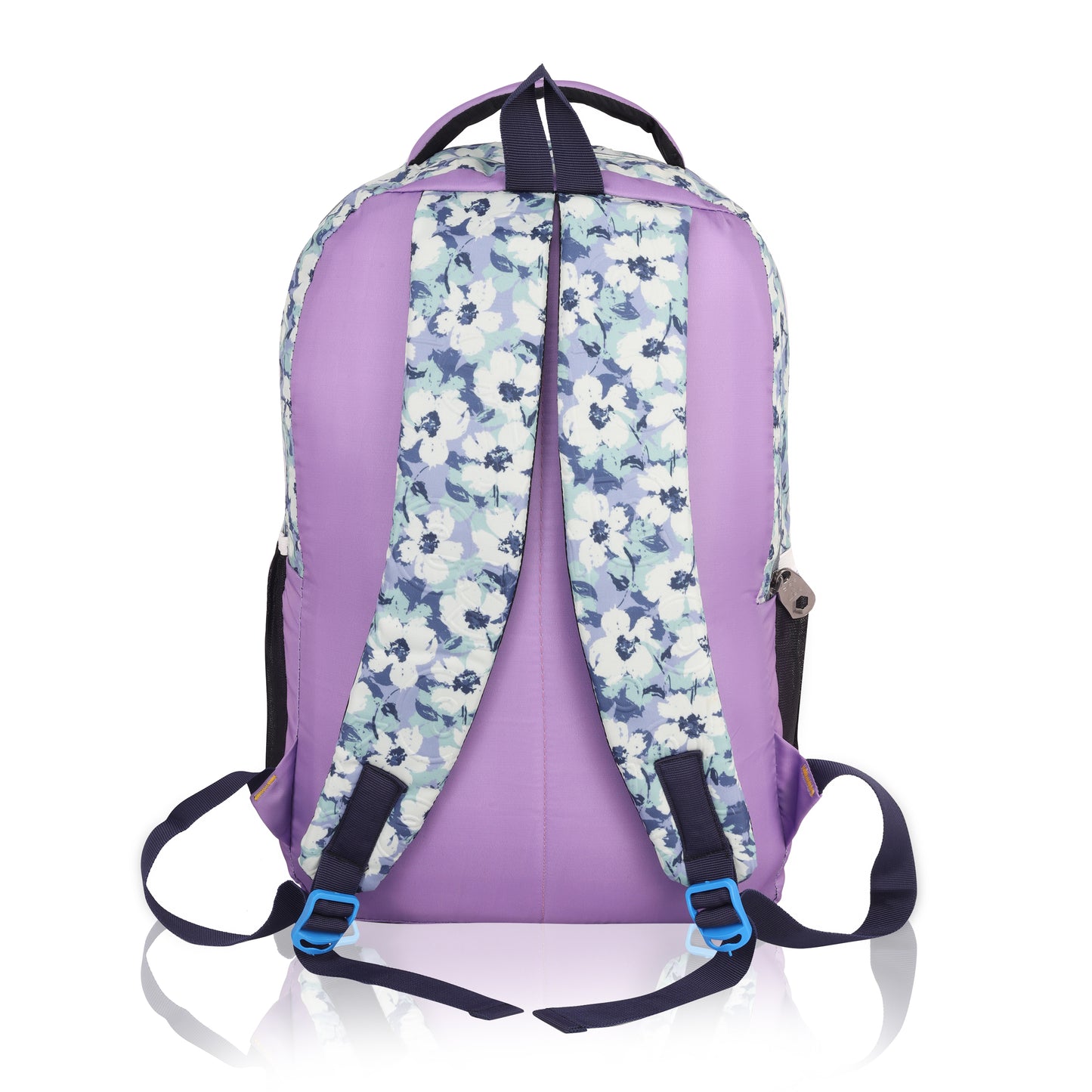 SeeNLee Lavender Dream 25L Smart Fashion Backpack - Watercolor Floral Print with Lilac Accent | Women's Designer Daypack