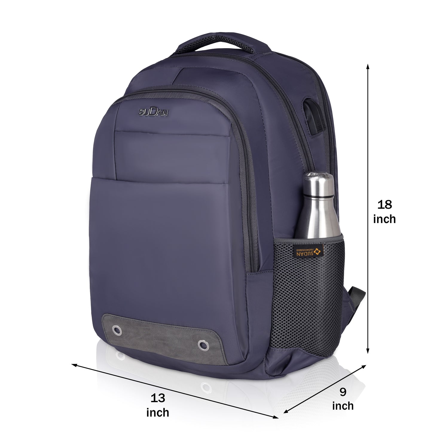 Sudan Urban Core Backpack | U-203 Slate Grey | Metropolitan Series | Daily Commuter Pack