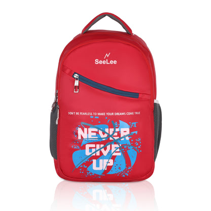 Embrace your dreams with SeeNLee DreamChaser 28L backpack featuring motivational graphics, premium organization, and urban functionality. Perfect for school, college & daily inspiration. Water-resistant with 6-month warranty.