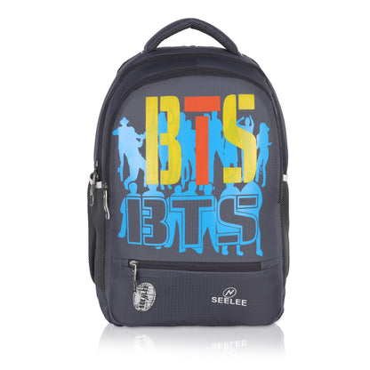 Showcase your BTS style with SeeNLee Dynamite 25L backpack featuring exclusive K-pop graphics, premium organization, and urban functionality. Perfect for school, college & daily use. Water-resistant with 6-month warranty.