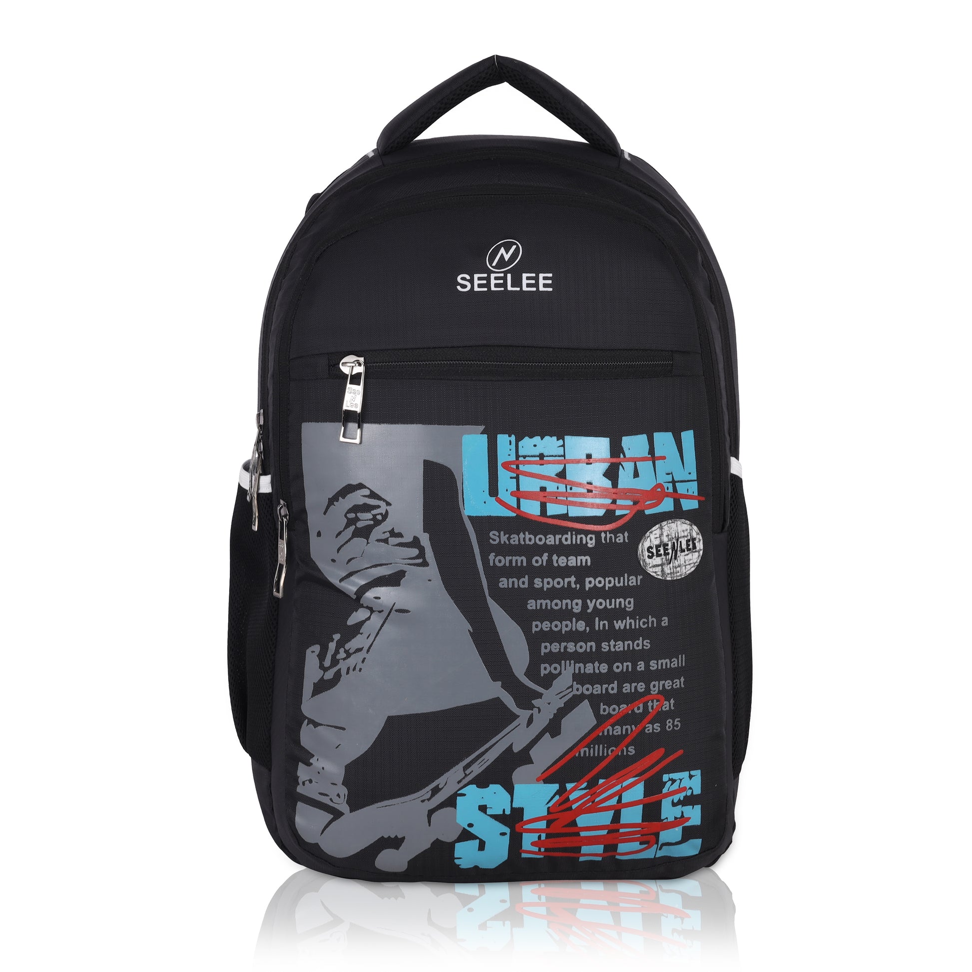 SeeNLee SkateLife 25L Backpack | Urban Street Style School College Daily Bag