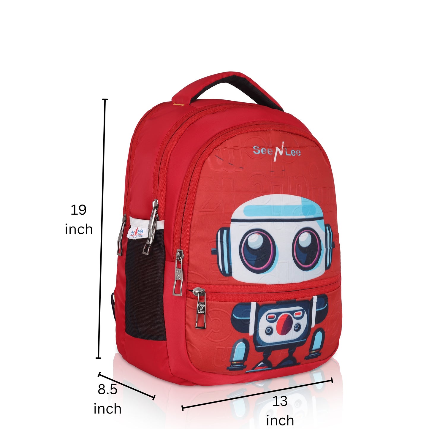 SeeNLee 16L Robot Kids Backpack - Tech-Inspired School Bag | Ages 5-11 with Ergonomic Design