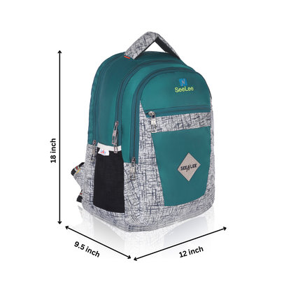 SeenLee Urban Fusion 21L Backpack - Metro Collection | Smart Tech School & Travel Daypack with Modern Pattern