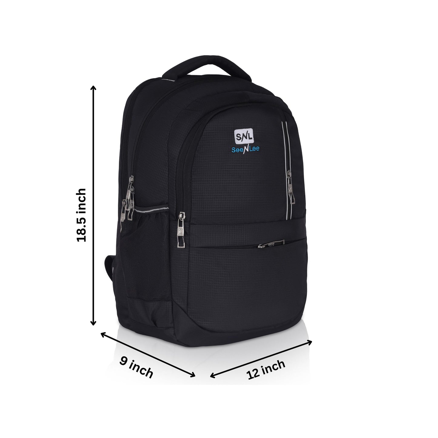 SeeNLee Metro Classic Series | 28L Professional Backpack | Urban Daily Carry with Minimalist Design (Classic Black)