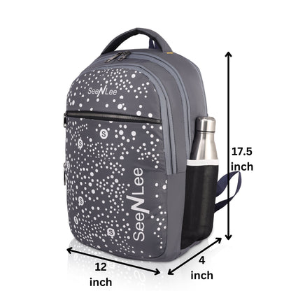 SeeNLee Cosmos 21L Smart Tech Backpack - Modern Speckled Design with Dual-Tone Aesthetics