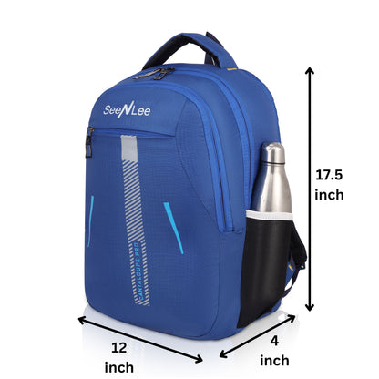 SeeNLee AeroLite 21L Smart Backpack - Ultra-Lightweight Series for School, College & Urban Life (Royal Blue)